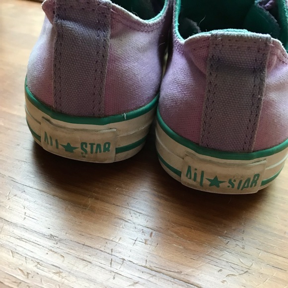 One of a kind purple and teal Converse sneakers - Picture 6 of 7